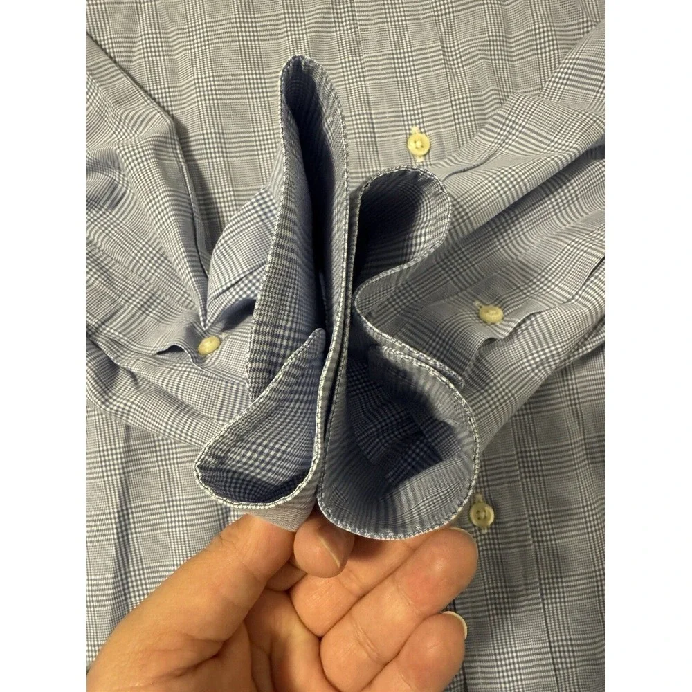 Polo Ralph Lauren Dress Shirt Men 17.5 34/35‎ Collar Regent Custom Fit